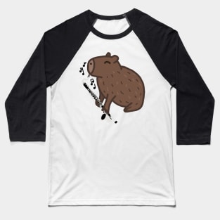 Bass Clarinet Capybara Baseball T-Shirt